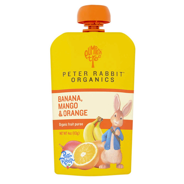 Peter Rabbit Organics Fruit Puree,  Banana, Mango & Orange