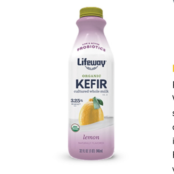 Kefir - Lemon - Whole - 32oz