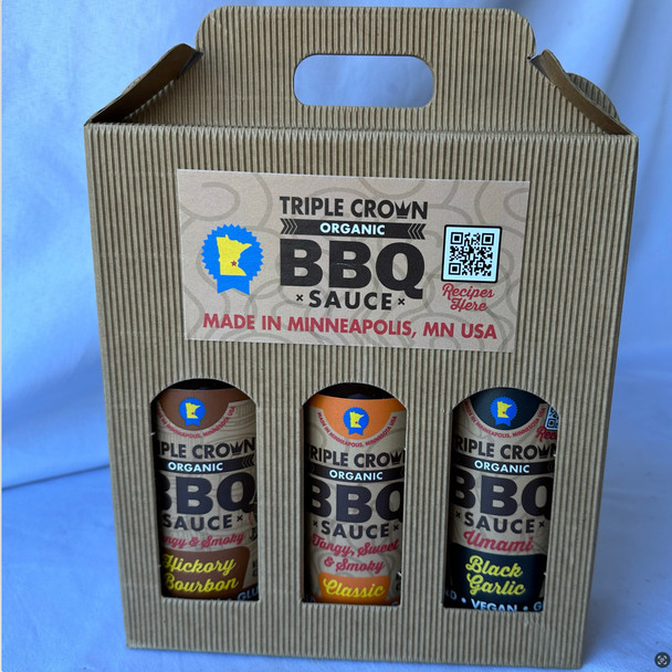 Triple Crown BBQ Sauce - Sampler Pack - 3x 15oz