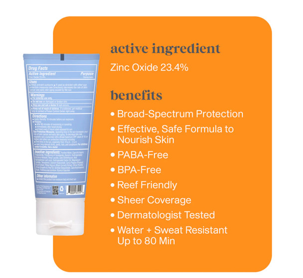 Clear Zinc Face Sunscreen SPF 50 - 2oz
