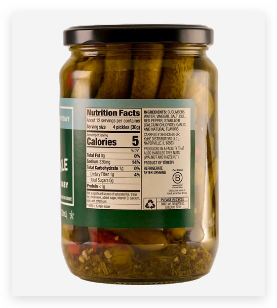 Kosher Whole Dill Pickles - 24.3 oz
