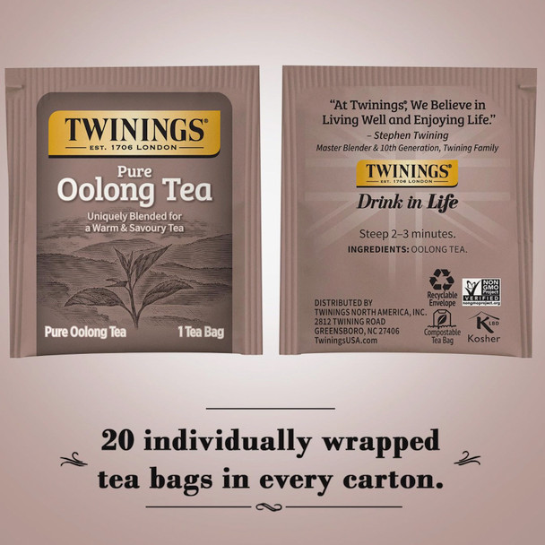 Pure Oolong Tea - 20ct