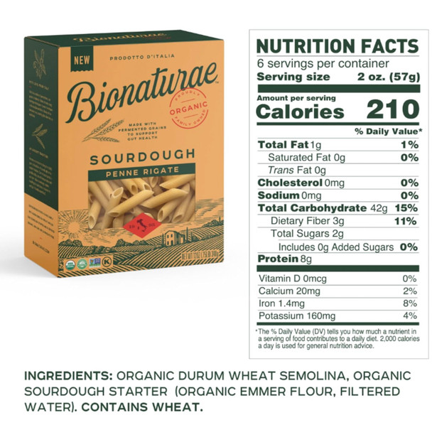 Sourdough Penne Rigate - 12oz