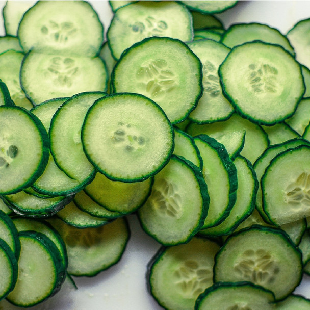 Freshly Sliced Cucumber