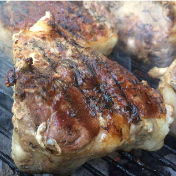 Forest Hog Chops on the Grill