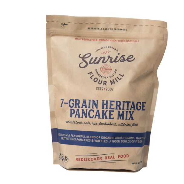 Heritage 7 Grain Pancake Mix from Sunrise Flour Mill