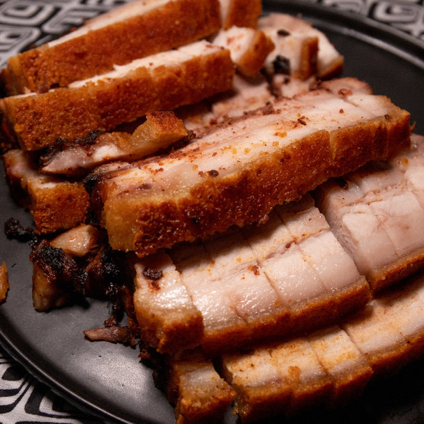 Chinese-Style Pork Belly with Fried Skin