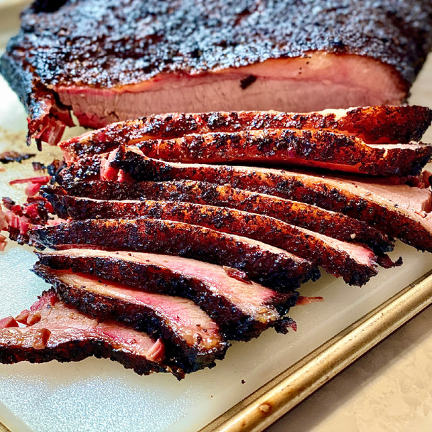 Smoked and Sliced Brisket
