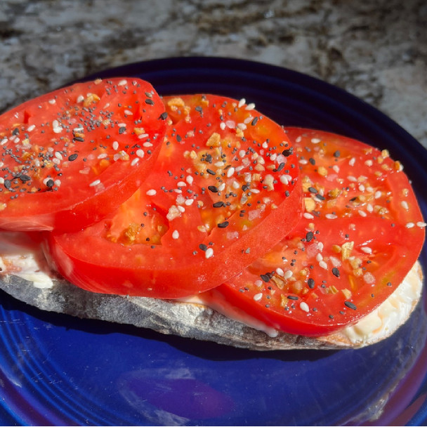 Slicer Tomatoes on Toast