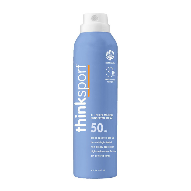 Thinksport All Sheer Mineral Sunscreen Spray SPF 50 - 6oz
