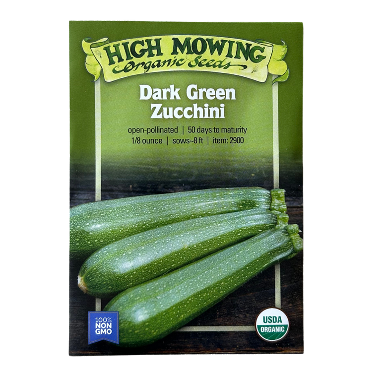 Dark Green Zucchini Seeds - 1/8 OZ