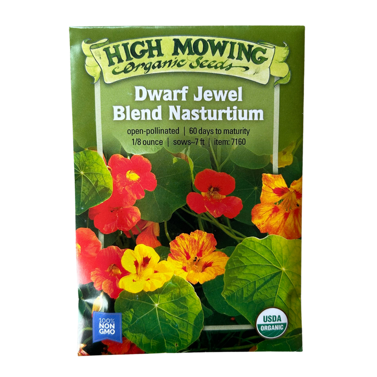 Dwarf Jewel Blend Nasturtium Seeds - 1/8 OZ