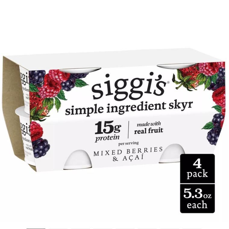 Mixed Berries & Acai Skyr Yogurts 4pk - 21.2oz