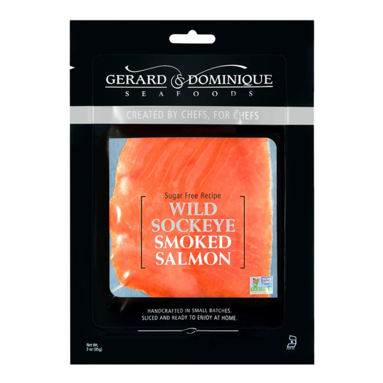 Smoked Wild Sockeye Salmon Lox - 3oz