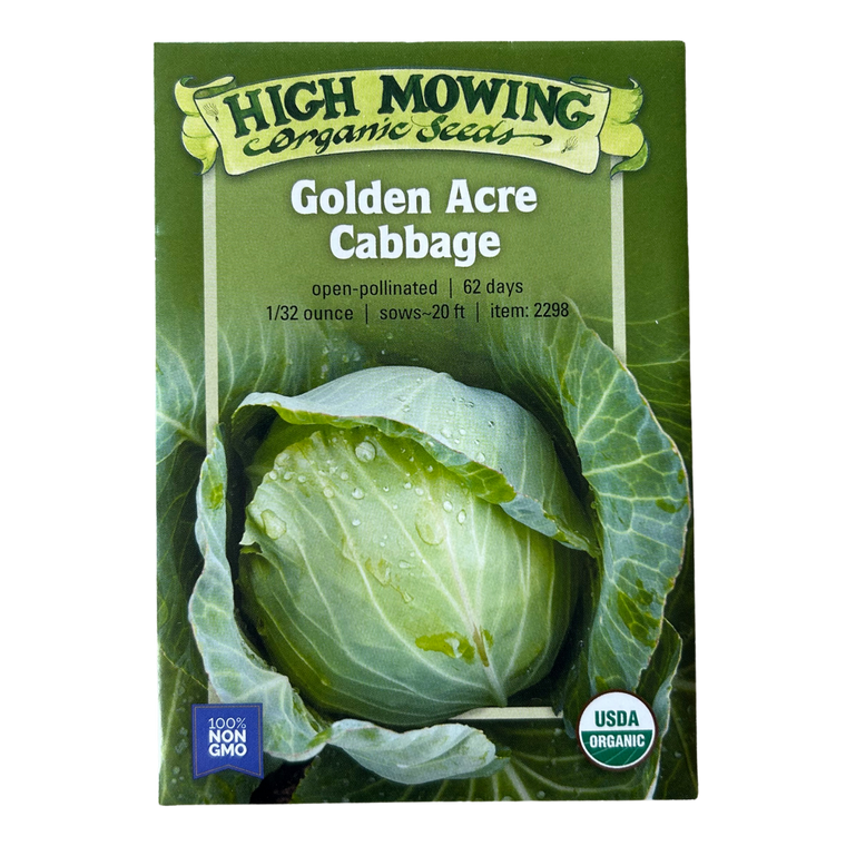 Golden Acre Cabbage Seeds - 1/32oz