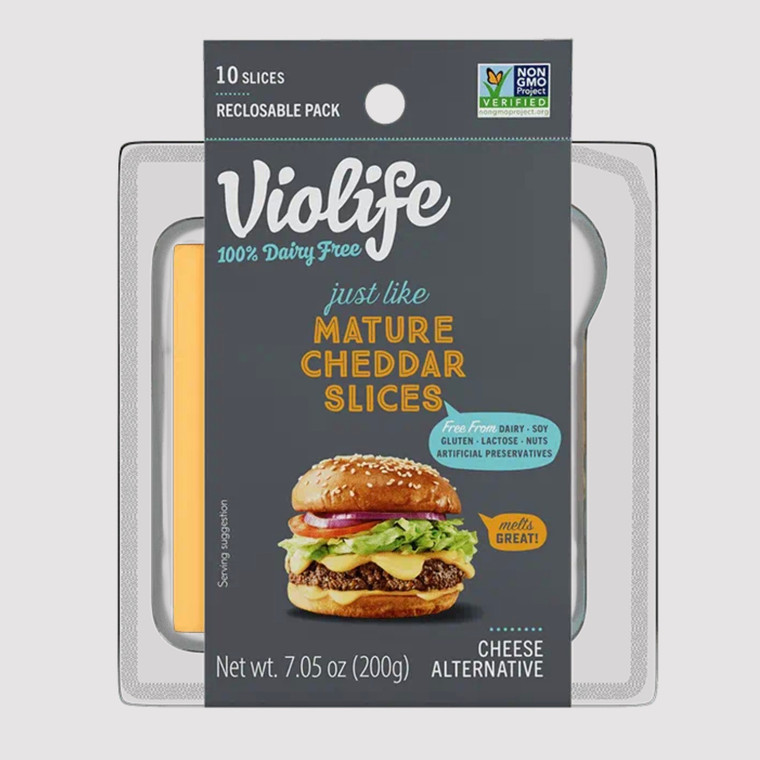 Vegan Mature Cheddar Slices - 7.05oz