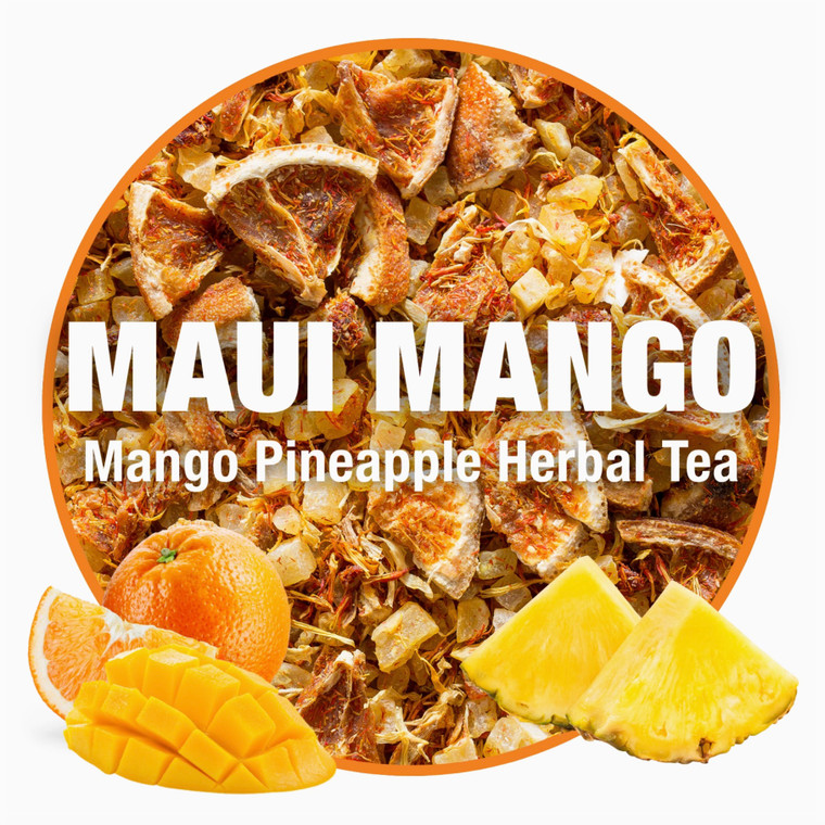Bulk Maui Mango Pineapple Loose Leaf Tea Blend - 1oz