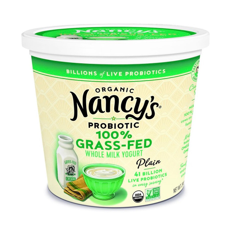 Grass Fed Probiotic Plain Whole Milk Yogurt - 24oz