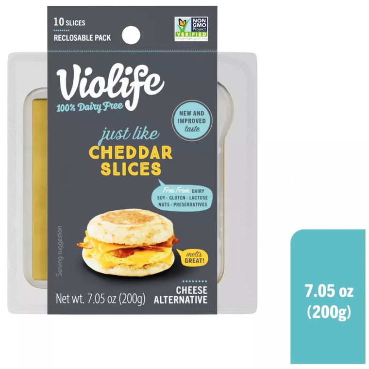 Vegan Cheddar Cheese Slices 10ct - 7.05oz