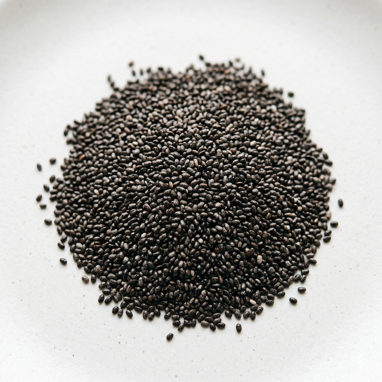 Bulk Organic Black Chia Seeds - 1/2lb