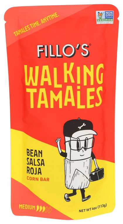 Bean Salsa Roja Walking Tamale - Medium - 4 oz