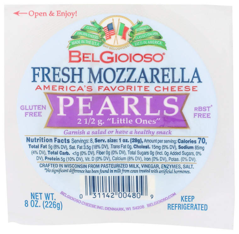 Fresh Mozzarella Pearls - 8 oz