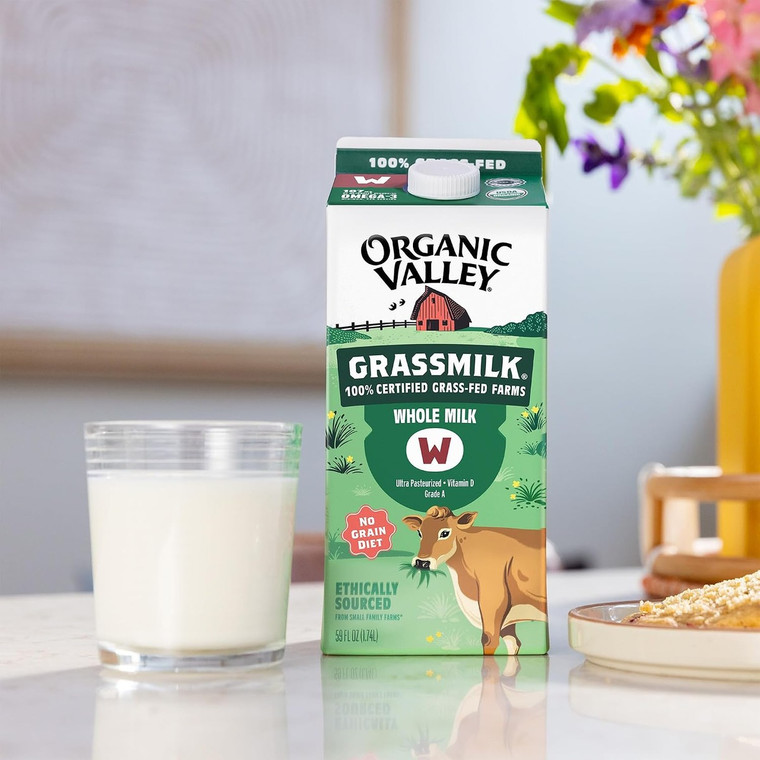 100% Grass-Fed Whole Milk - 59 fl oz