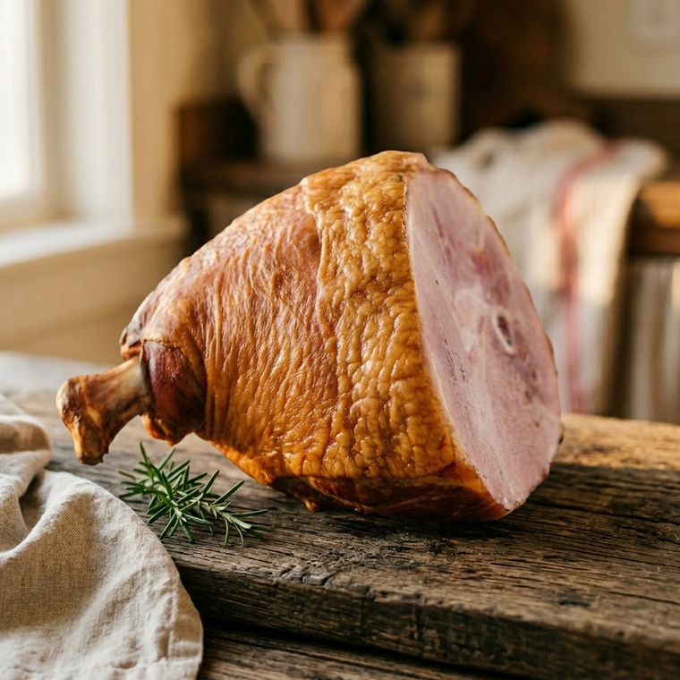 Hickory Smoked Ham Roast - Bone-In Shank End - avg 3.3lb