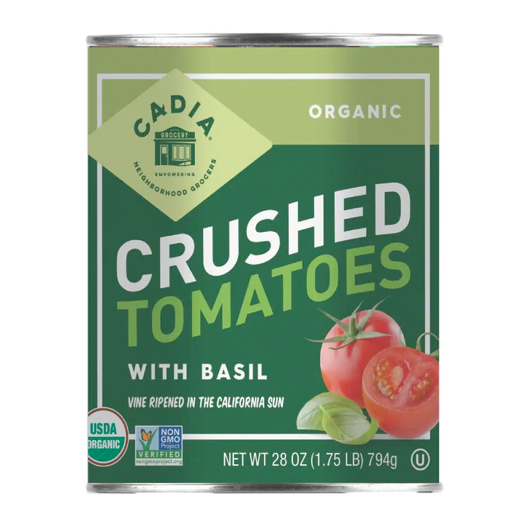 CADIA Tomato - Crushed with Basil - Organic