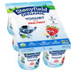 Lowfat Yogurt Stawberry and Blueberry Cups - 6 x 4oz