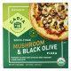 Organic Wood-Fired Mushroom and Olive Pizza