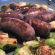 Rosemary Brats and Brussels Sprouts