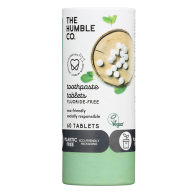 The Humble Co Fresh Mint Fluoride Free Toothpaste Tablets