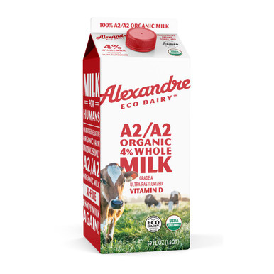 4% Whole Milk - A2 - Half Gallon - 0.5 gal (64oz)