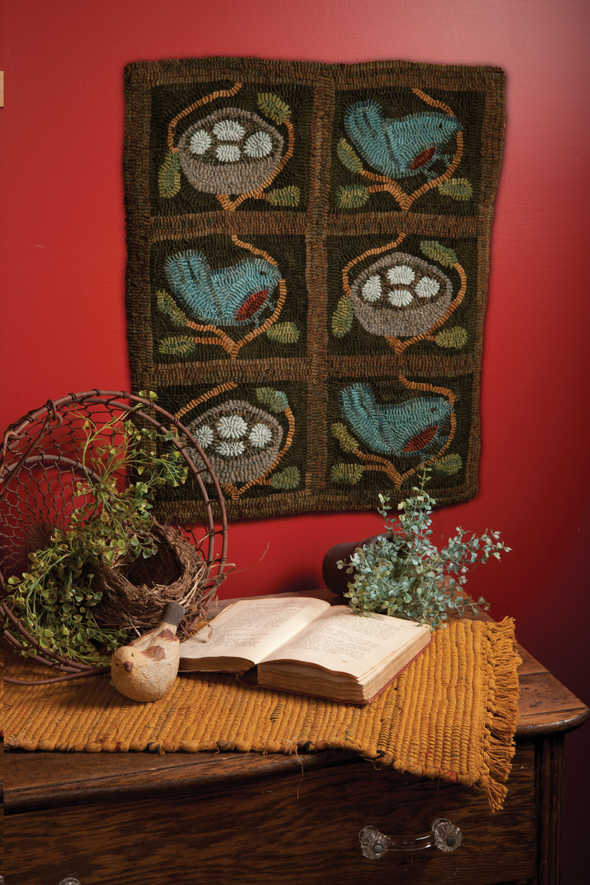 The Sounds of Spring Hooked Rug Pattern by Tonya Robey of Mad Hen