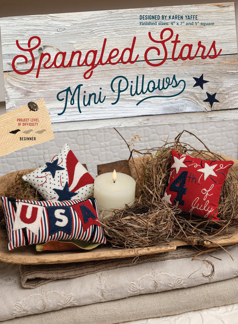 Spangled Stars Mini Pillows by Karen Yaffe