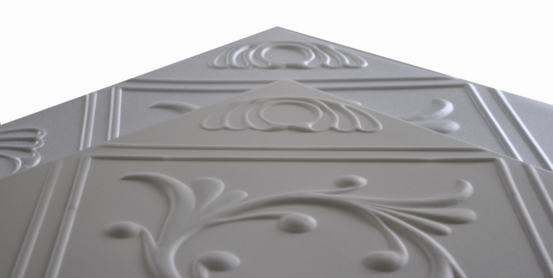 Anet Foam Ceiling Tiles, Anet White, Anet Antique White