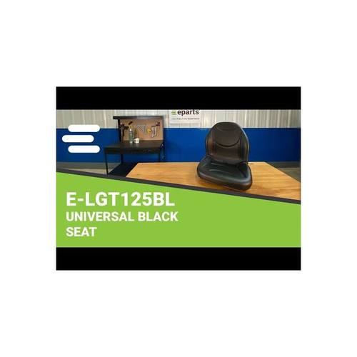 E-LGT125BL Universal High-Back Seat for L&G, UTV, Tractor & Skid Steers