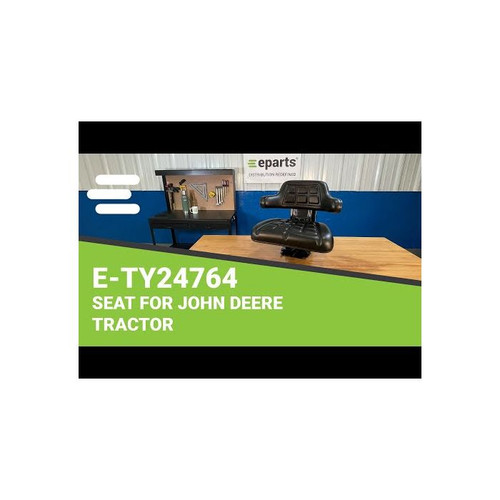 E-TY24764 Wrap Around Black Massey Seat for John Deere for John Deere