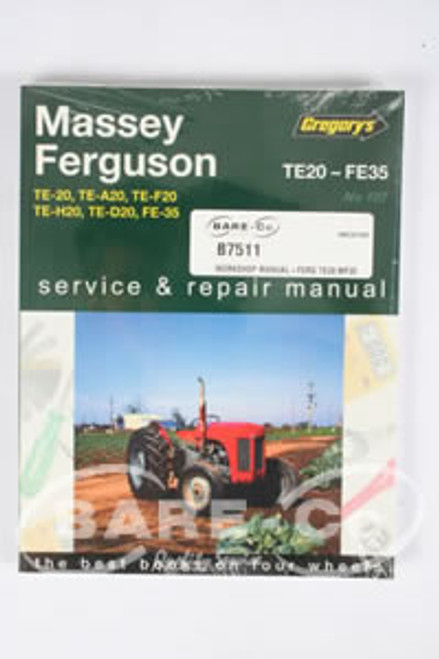 Workshop Manual Massey Ferguson TE20-MF35
