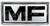 "MF" Front Emblem for Massey Ferguson