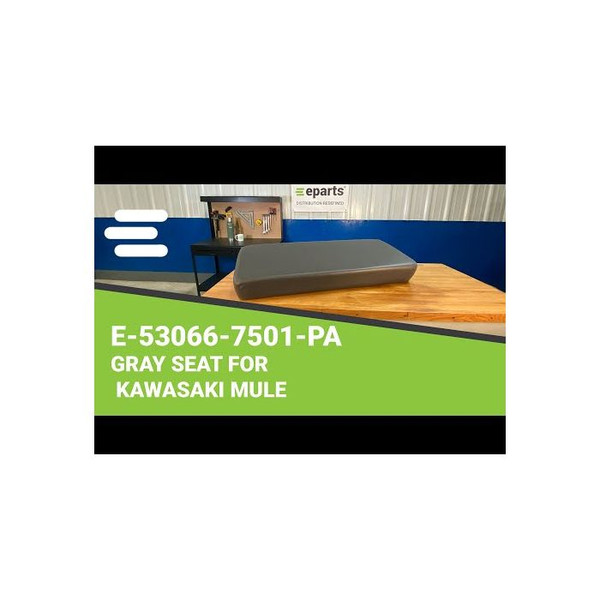 Eparts, Inc. E-53066-7501-PA DirectFit Gray Seat Bottom Cushion for Kawasaki Mule 3020 Turf, Mule 3010 Diesel 4X4, Mule 3010 4X4 Advantage Classic, Mule 3010 4X4