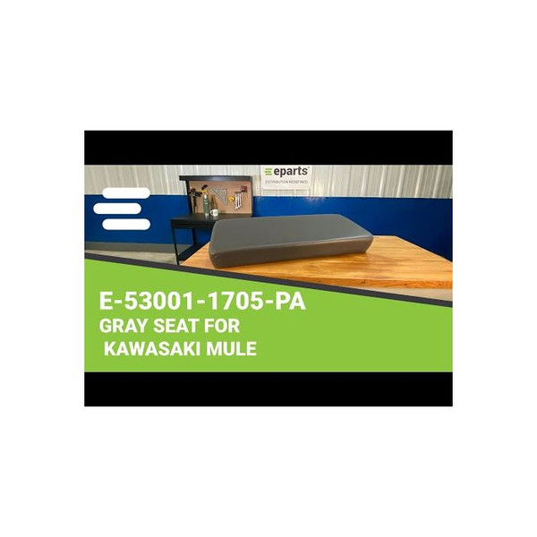 E-53001-1705-PA DirectFit Gray Bench Seat for Kawasaki Mule 2510