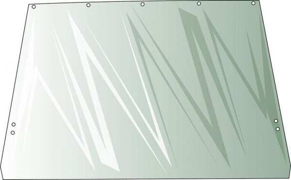 R50758, AR79738, AR86109,Rear Glass,John Deere-Tractor