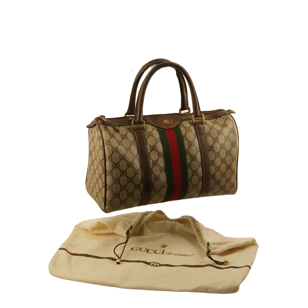 Vintage Gucci Boston Bag with Original Dust Bag! $