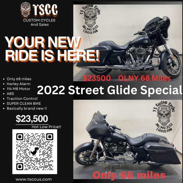 FOR SALE 2022 HARLEY-DAVIDSON FLHXS STREET GLIDE SPECIAL $23,500 FOR SALE 2022 HARLEY-DAVIDSON FLHXS STREET GLIDE SPECIAL $23,500