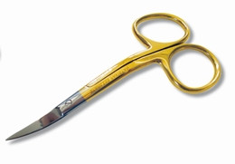 Raised finger loops keep hands away from fabric and allow easy cutting where it is difficult to reach, even under the presser foot. Double curved scissors reach easily over any hand or machine hoop and cut threads closely and precisely without harming the fabric.
Lightweight and easy to pick up