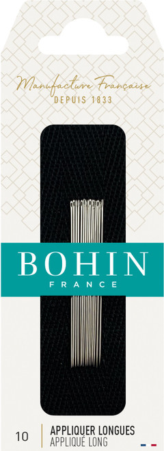 Bohin Applique Long Needle Size 10 - 15/pkt