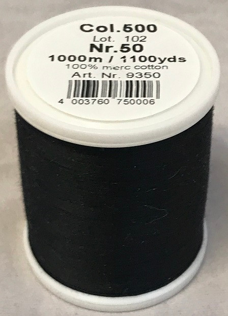 1000m Art.9350
100% mercerized cotton

Cotona No.50 is the perfect thread made of the best Egyptian cotton. Professionals choice for their home sewing and embroidery machine.

For best results we recommend the use of the MADEIRA universal embroidery needle #75/11 and the fine MADEIRA underthread Bobbinfil No. 80.