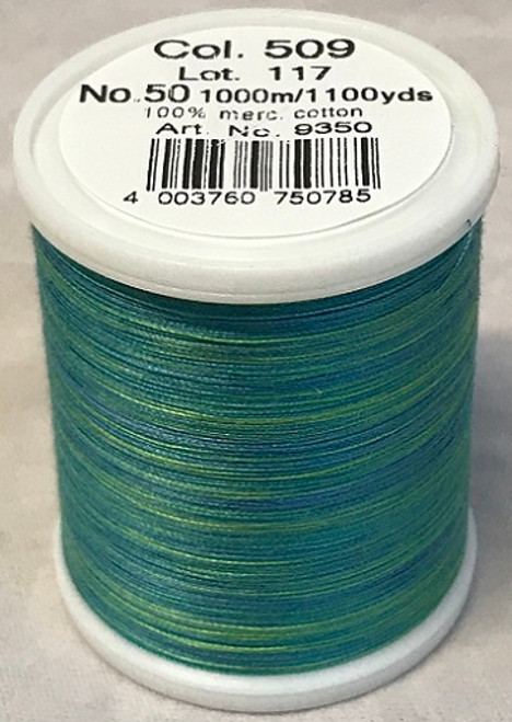 1000m Art.9350
100% mercerized cotton

Cotona No.50 is the perfect thread made of the best Egyptian cotton. Professionals choice for their home sewing and embroidery machine.

For best results we recommend the use of the MADEIRA universal embroidery needle #75/11 and the fine MADEIRA underthread Bobbinfil No. 80.